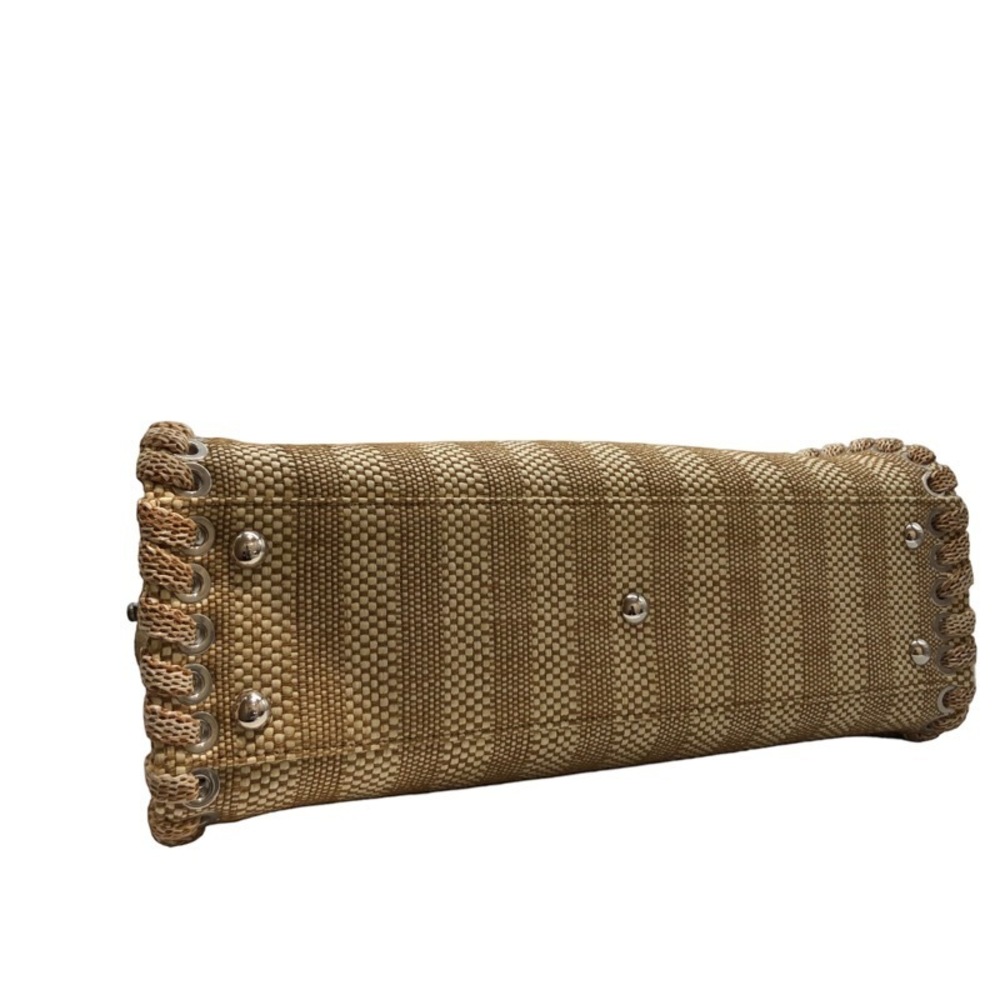Fendi Peekaboo Brown Python Mixed Fiber Handbag - image 3